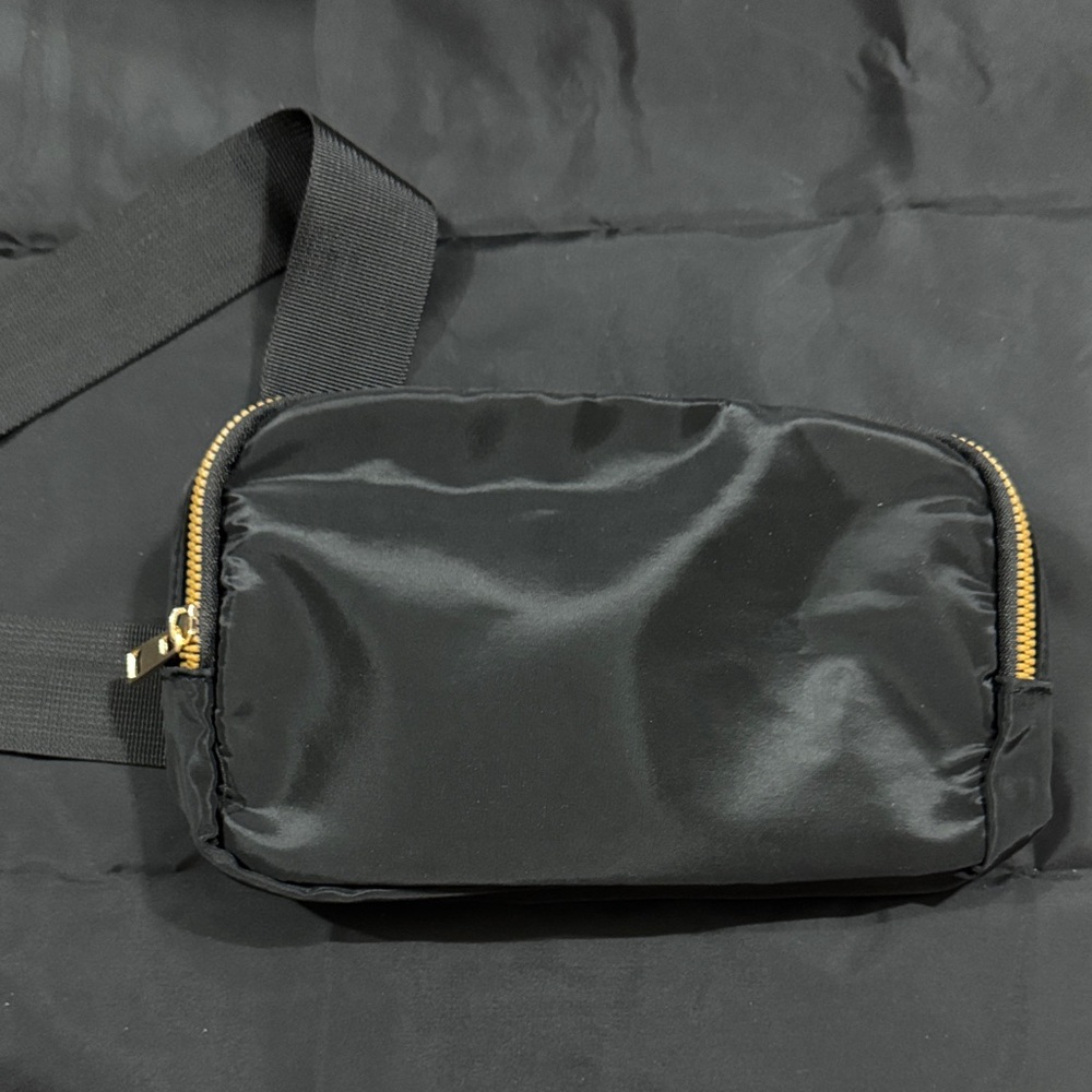 Black Nylon Crossbody Bag
